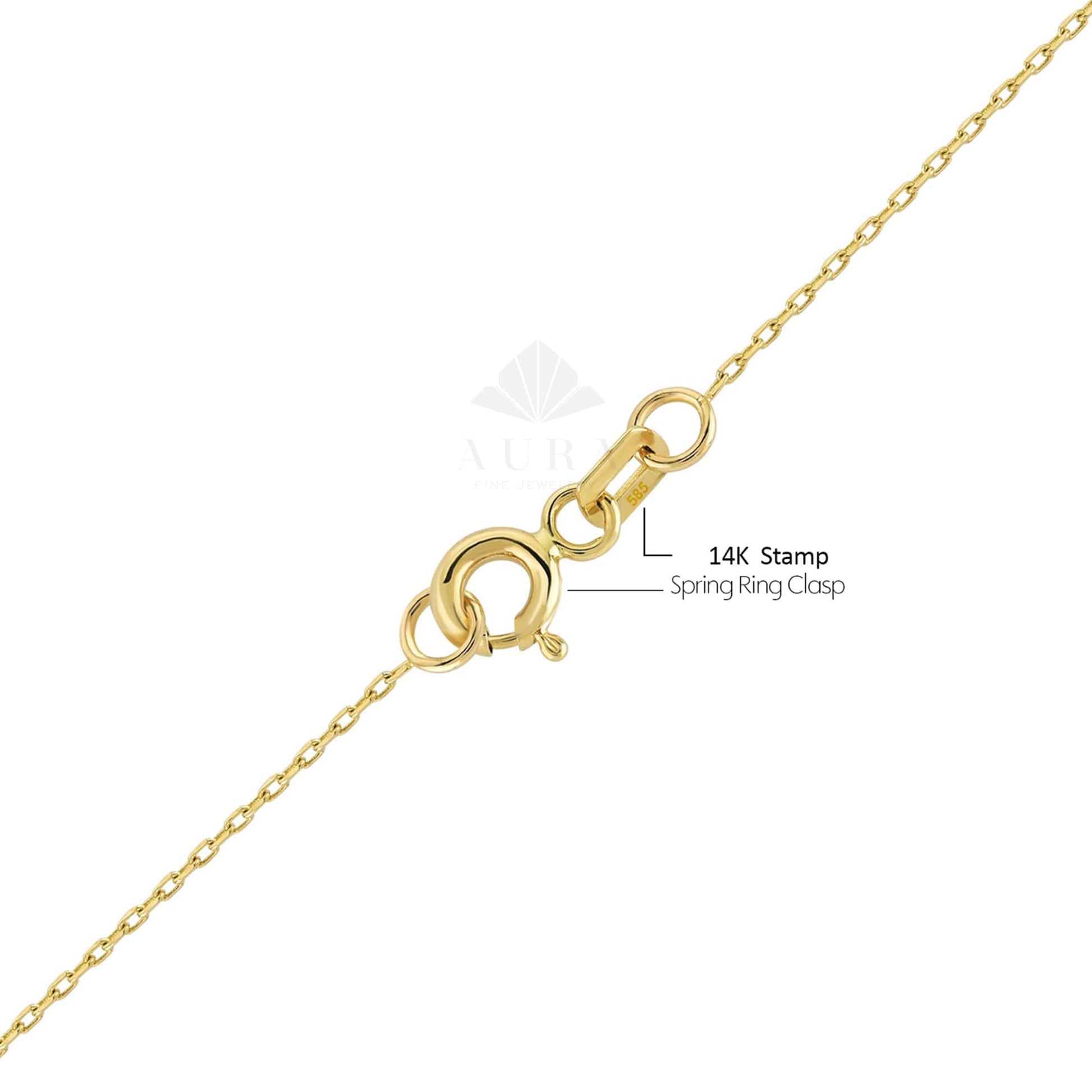 14K Gold Clover Necklace, Good Luck Charm, Four-Leaf Shamrock Pendant, St. Patrick’s Day Necklace, Bridesmaid Gift Jewelry, Gift for Her