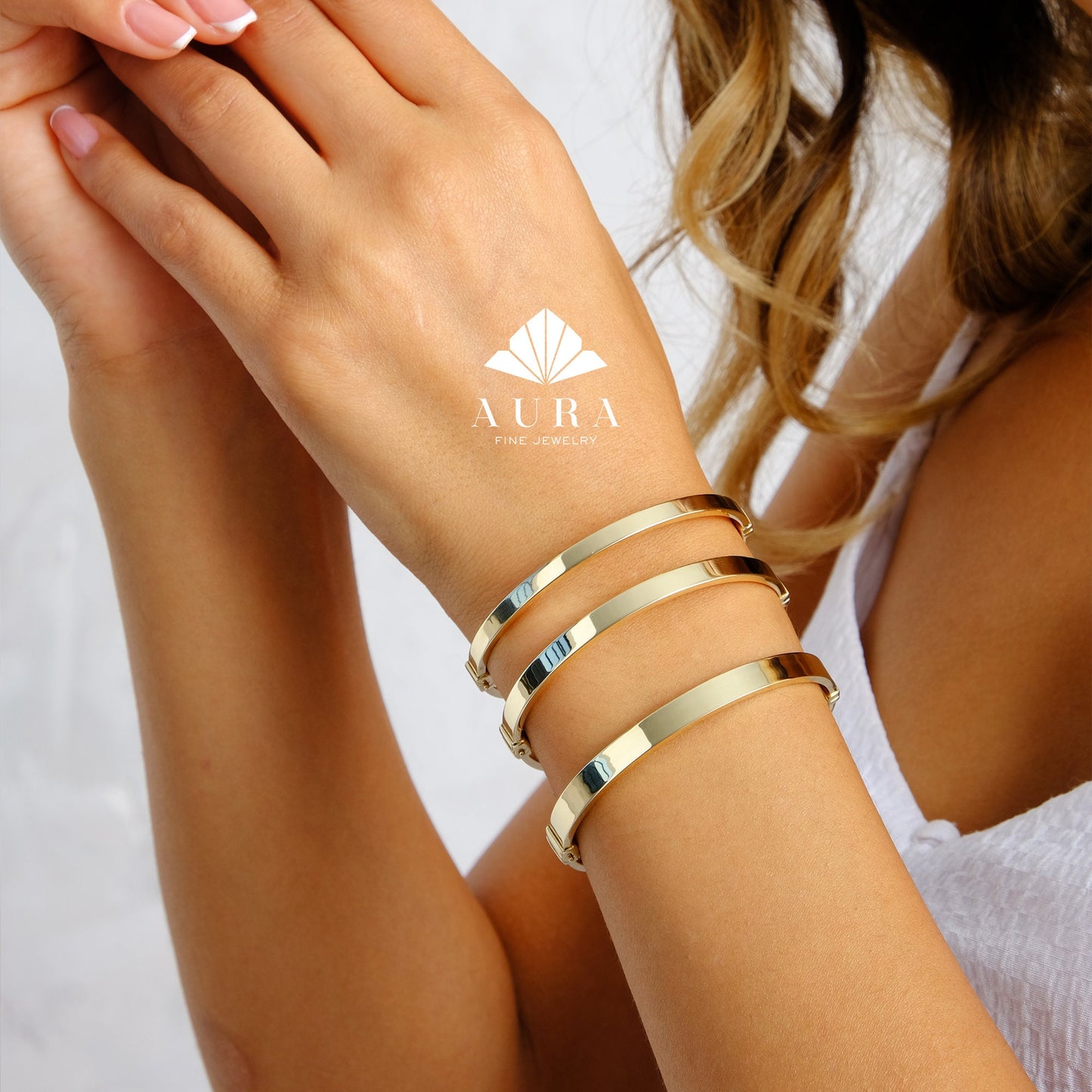 14K Gold Hinged Gold Bracelet, 4mm 5mm 6mm Wide Bracelet, Personalized Gold Oval Bangle Bangle, Custom Gold Cuff, Stacking Engraved Bangle