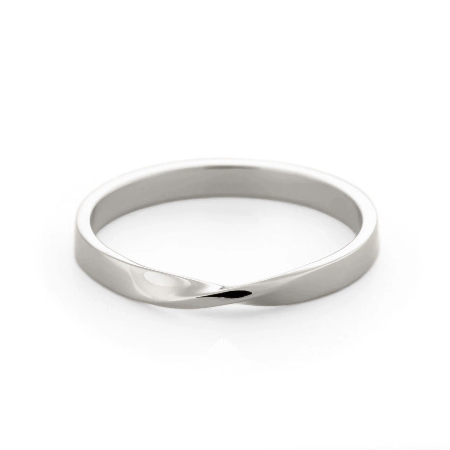 14K Gold Mobius Ring, Infinity Band Ring, Stackable Gold, Ring, Wedding Couples Ring, Statement Dainty Gold Band, Elegant Stacking Ring