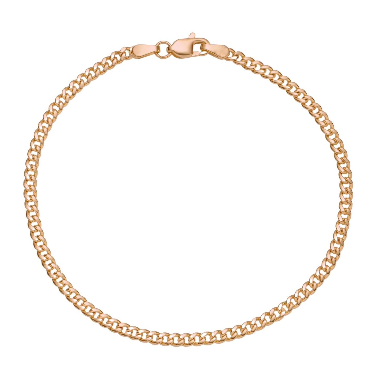 14K Gold Cuban Link Bracelet, Cuban Link Chain Bracelet, 3mm 5mm Curb Link Bracelet, Stacking Gold Bracelet, Men Women Bracelet, Holiday