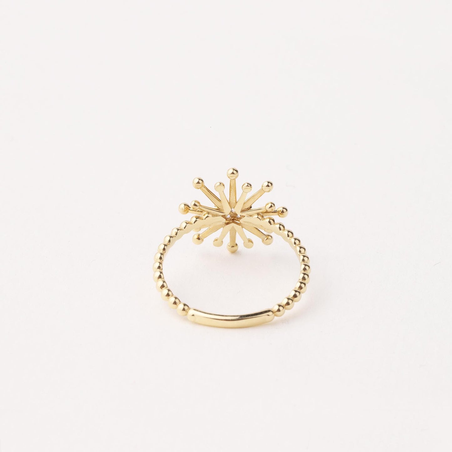 14K Gold Starburst Ring, Celestial Star Ring, Dainty Gold Ring, Minimalist Stacking Ring, Sunburst Ring, Gold Jewelry, Gift for Her