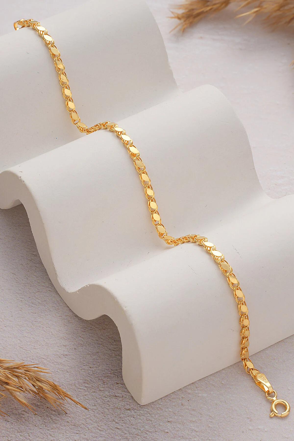 14K Gold Mirror Chain Bracelet, 2mm Gold Mirror Link Bracelet, Minimalist Unisex Gold Bracelet, Dainty Everyday Jewelry, Gift for Her Him