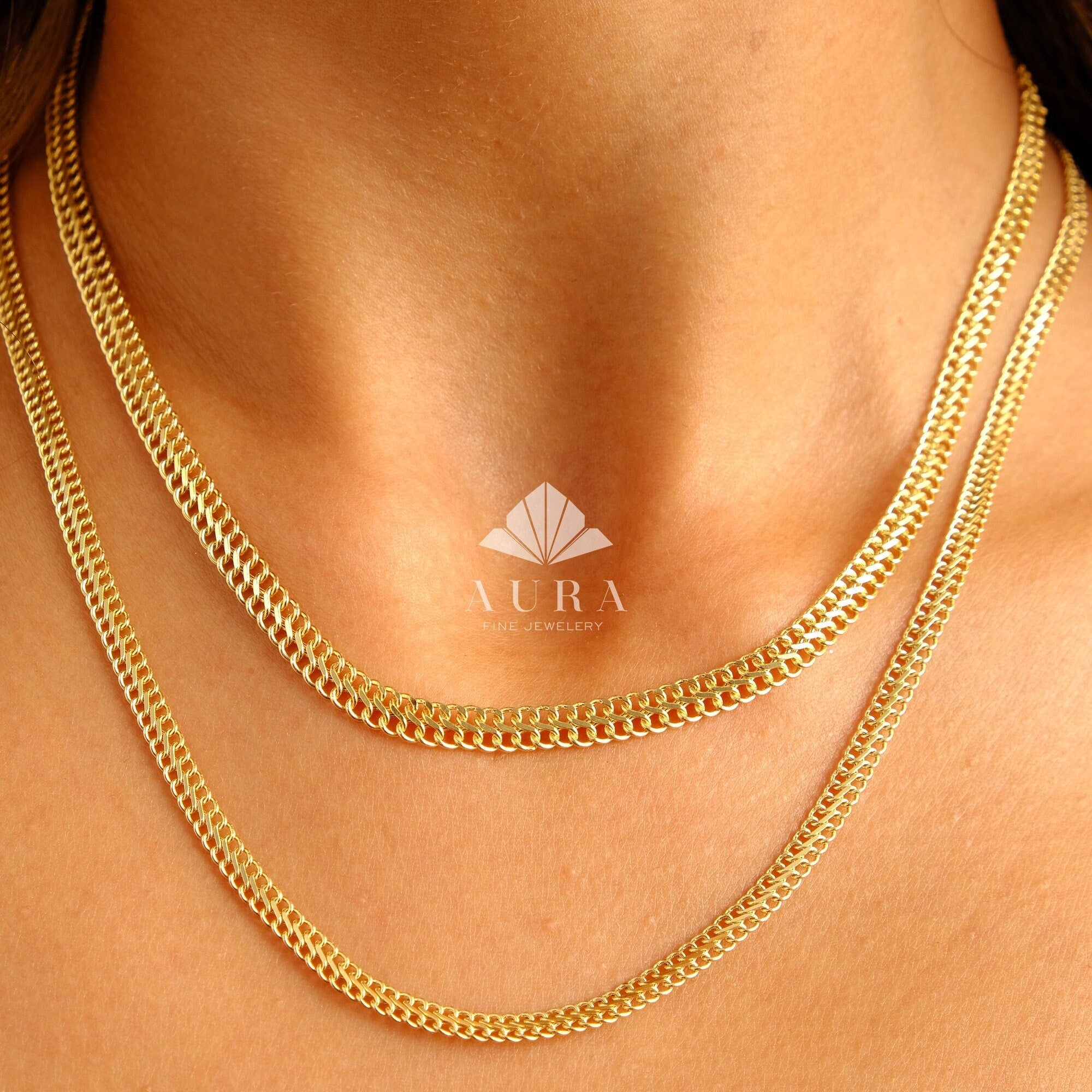 Filia Double Chain Necklace | 18ct Gold Plated Vermeil | Missoma