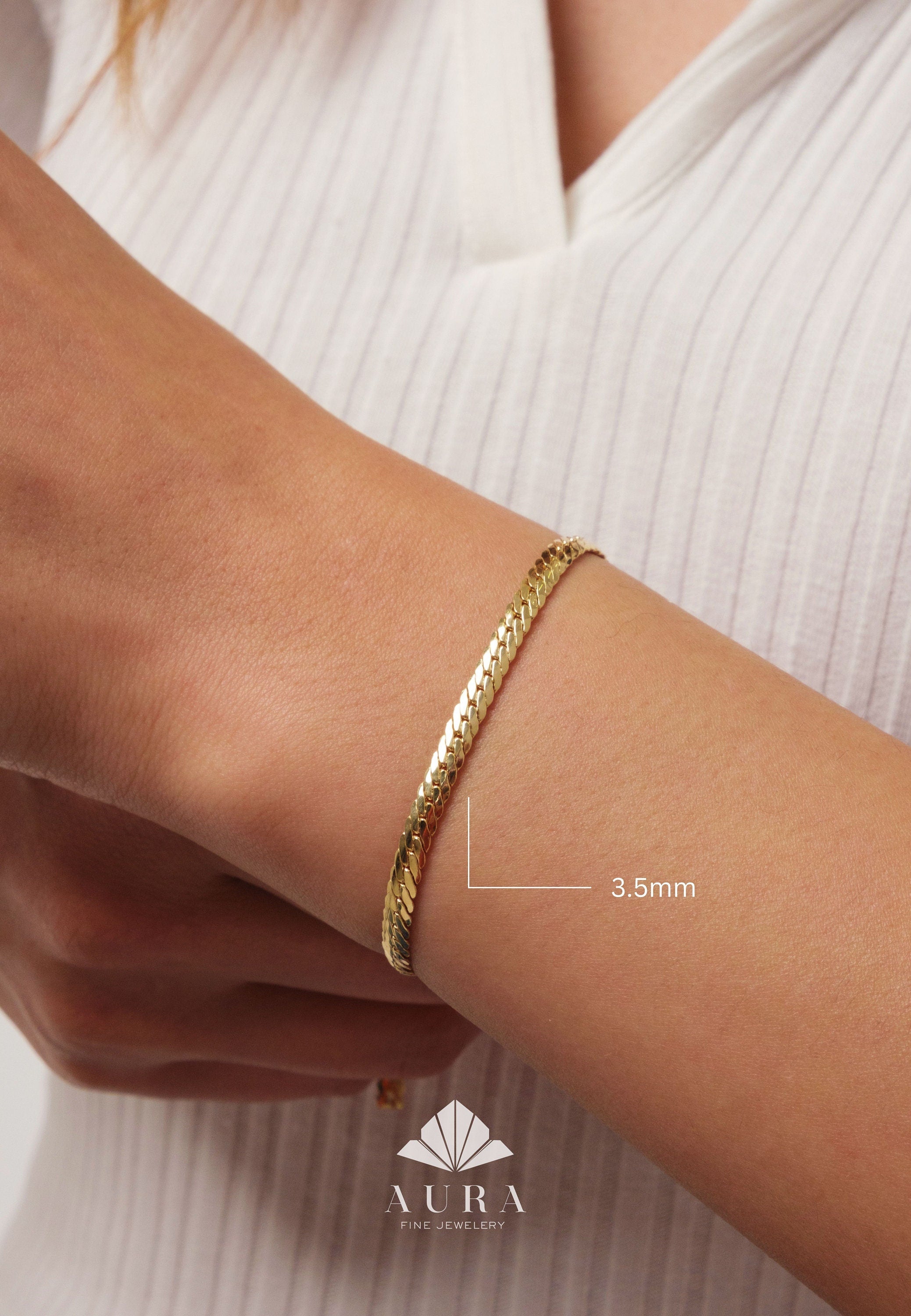 14k deals link bracelet