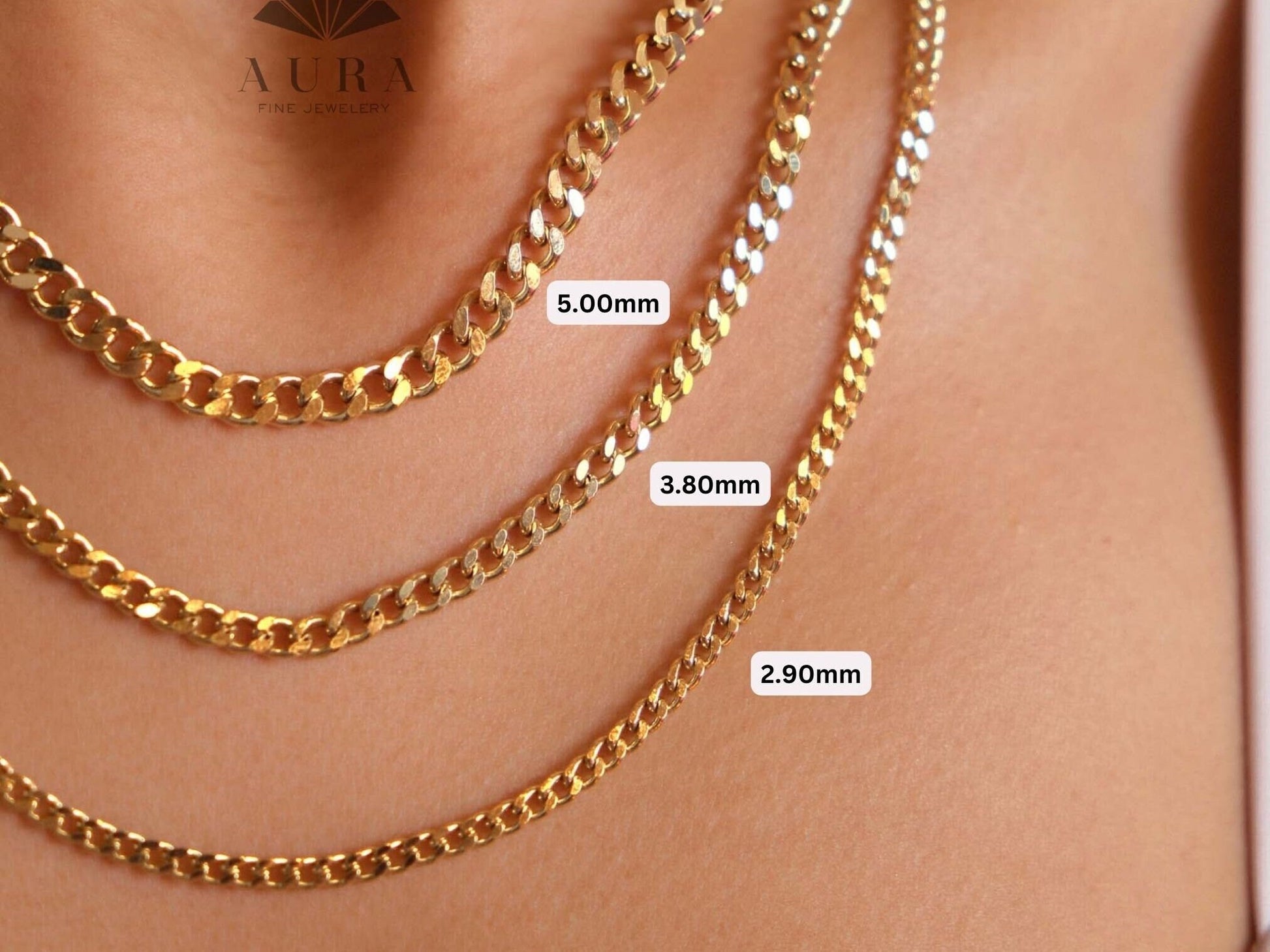 14k Cuban Link Chain 16 Inch 14k Cuban Link Chain 16 Inch Nuragold